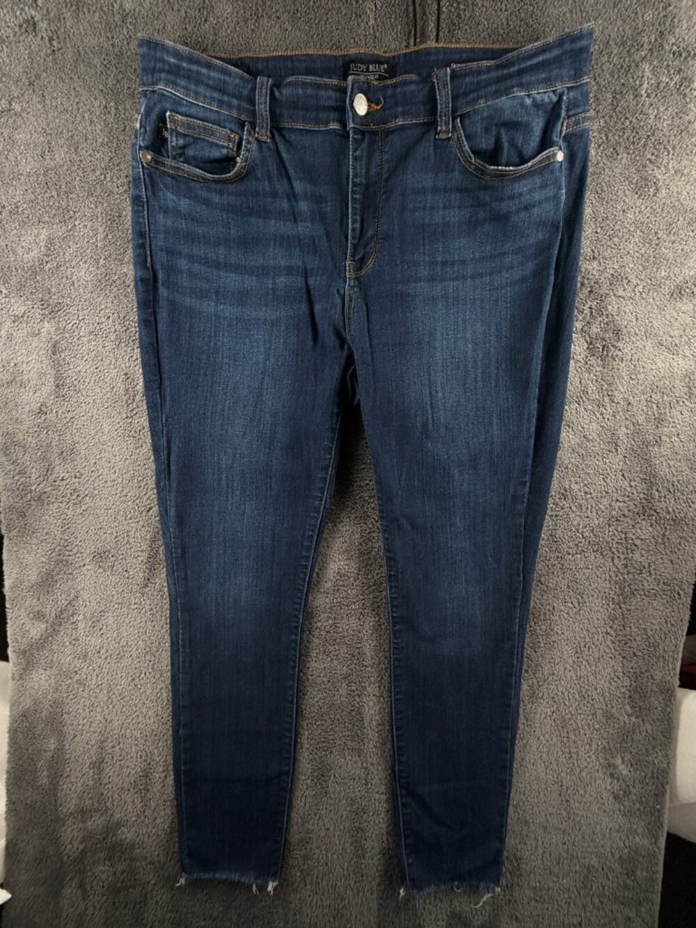 Judy Blue Women Jeans Dark Wash Skinny Stretch Size 15/32 Pockets ACTL 36x28